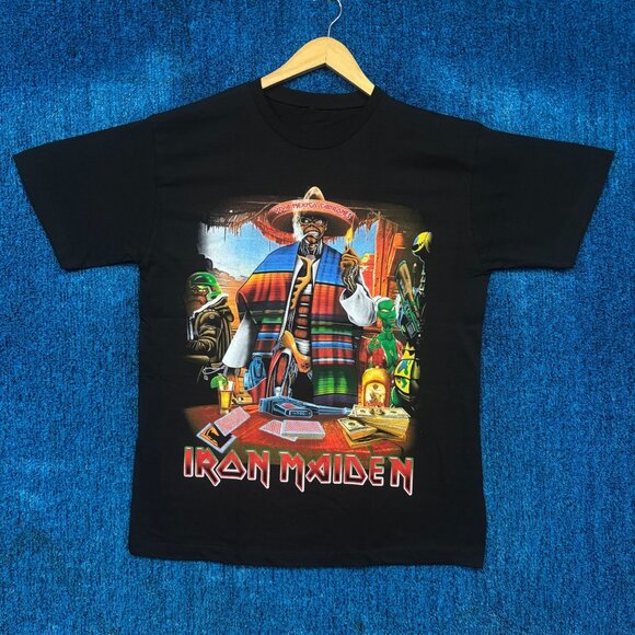 Iron Maiden Somewhere Back in Time Heavy Metal Band Tee L - Picture 1 of 4